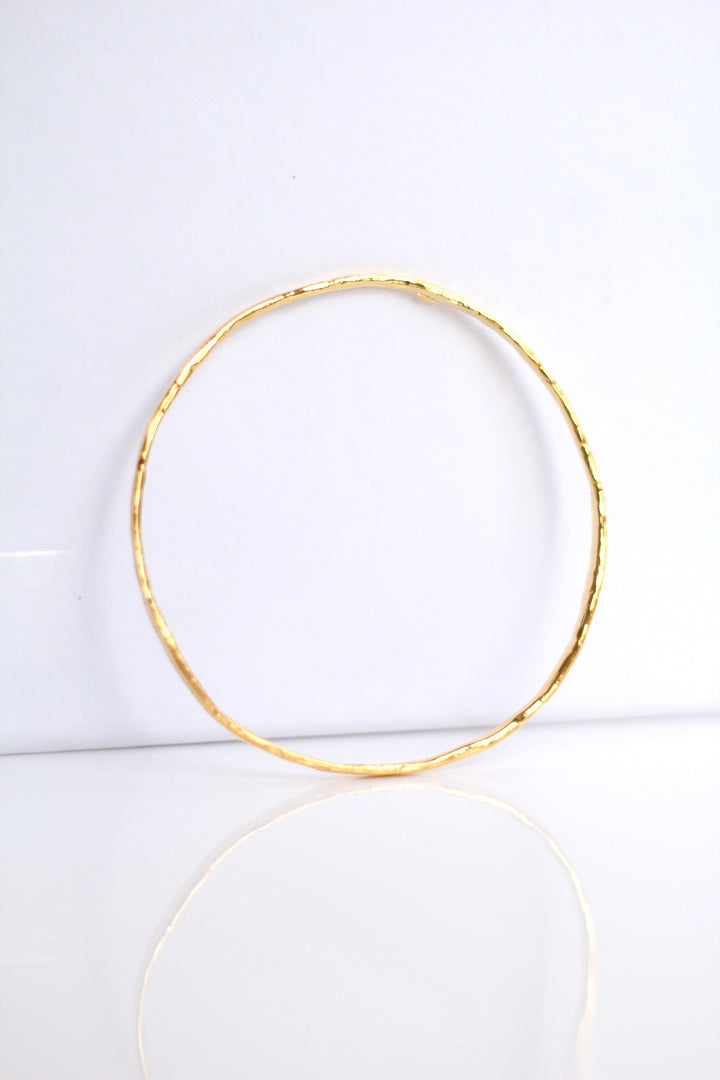 Gold Bangle Bracelet  - Shiny Finish