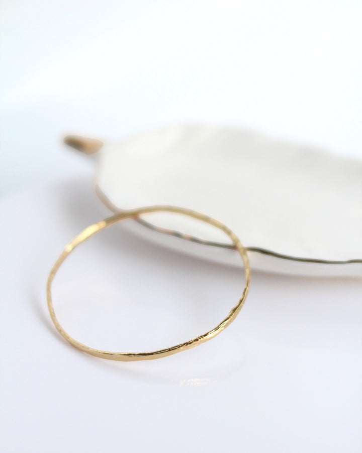 Gold Bangle Bracelet  - Shiny Finish